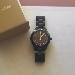 Women’s Michael Kors Black Metallic Watch